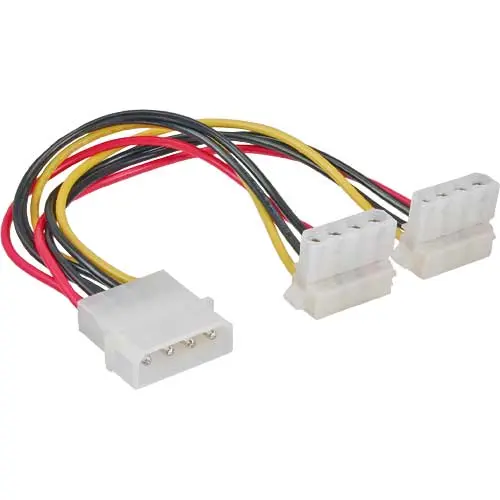 InLine Cavo Alimentazione Interno a Y 4-pin Molex 90° 12V