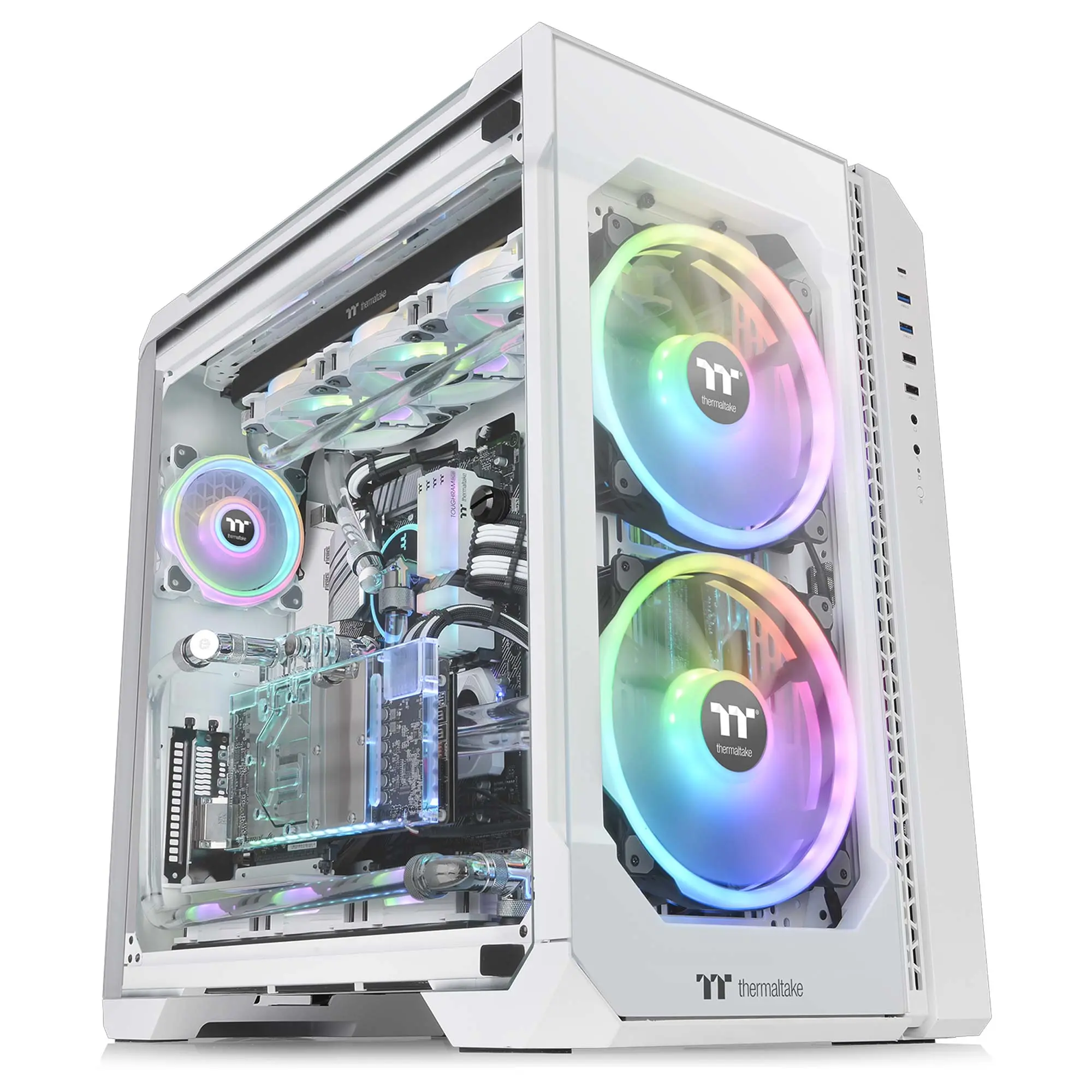 Thermaltake View 51 TG ARGB, Tempered Glass - Bianco