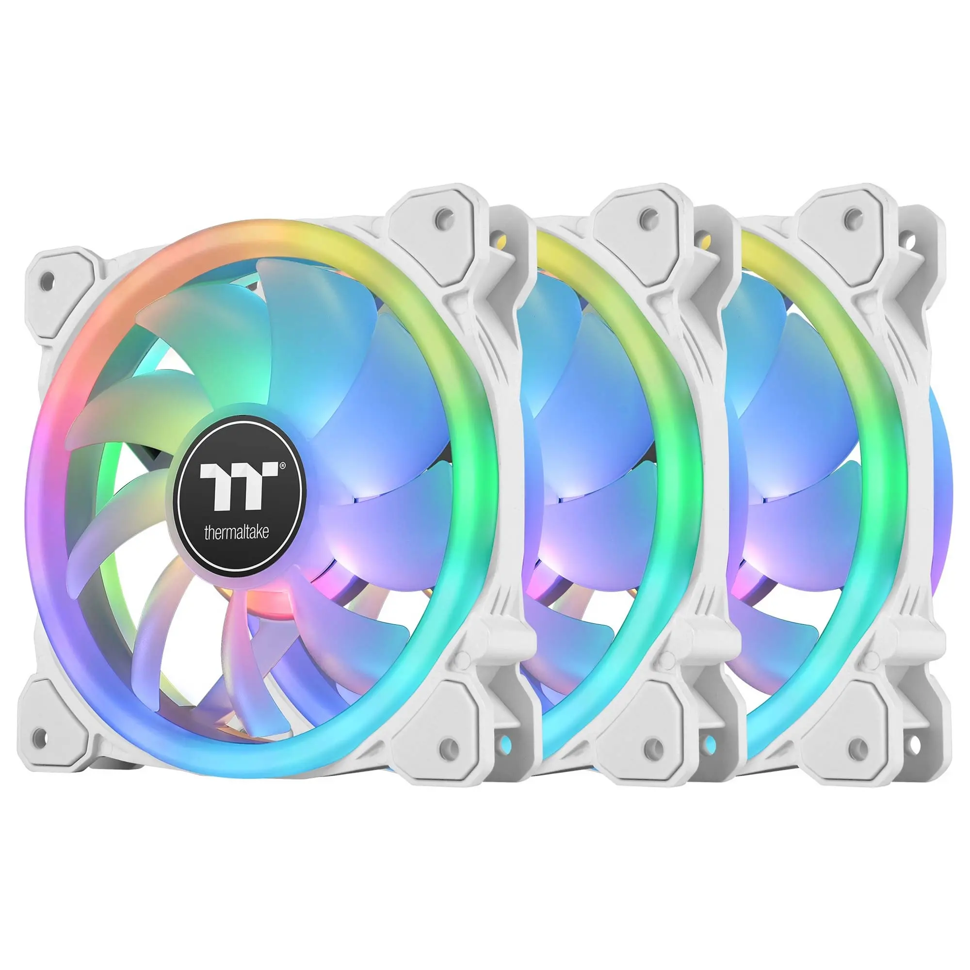 Thermaltake SWAFAN 12 RGB TT Premium Edition White (3 Fan Pack) - 120mm