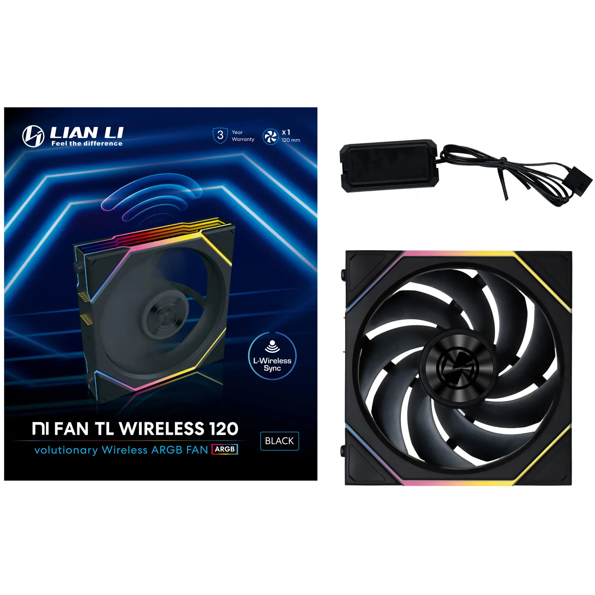 Lian Li UNI FAN TL Wireless ARGB PWM 120 mm - Nero - immagine 5