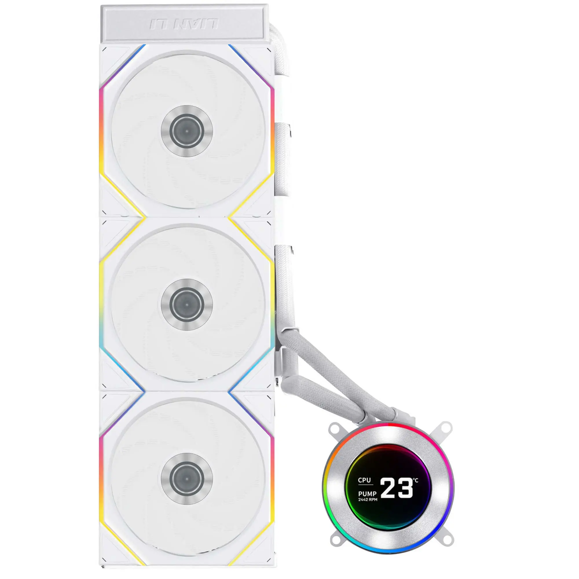 Lian Li HydroShift II LCD-C 360TL AIO Water Cooler, ARGB - Bianco