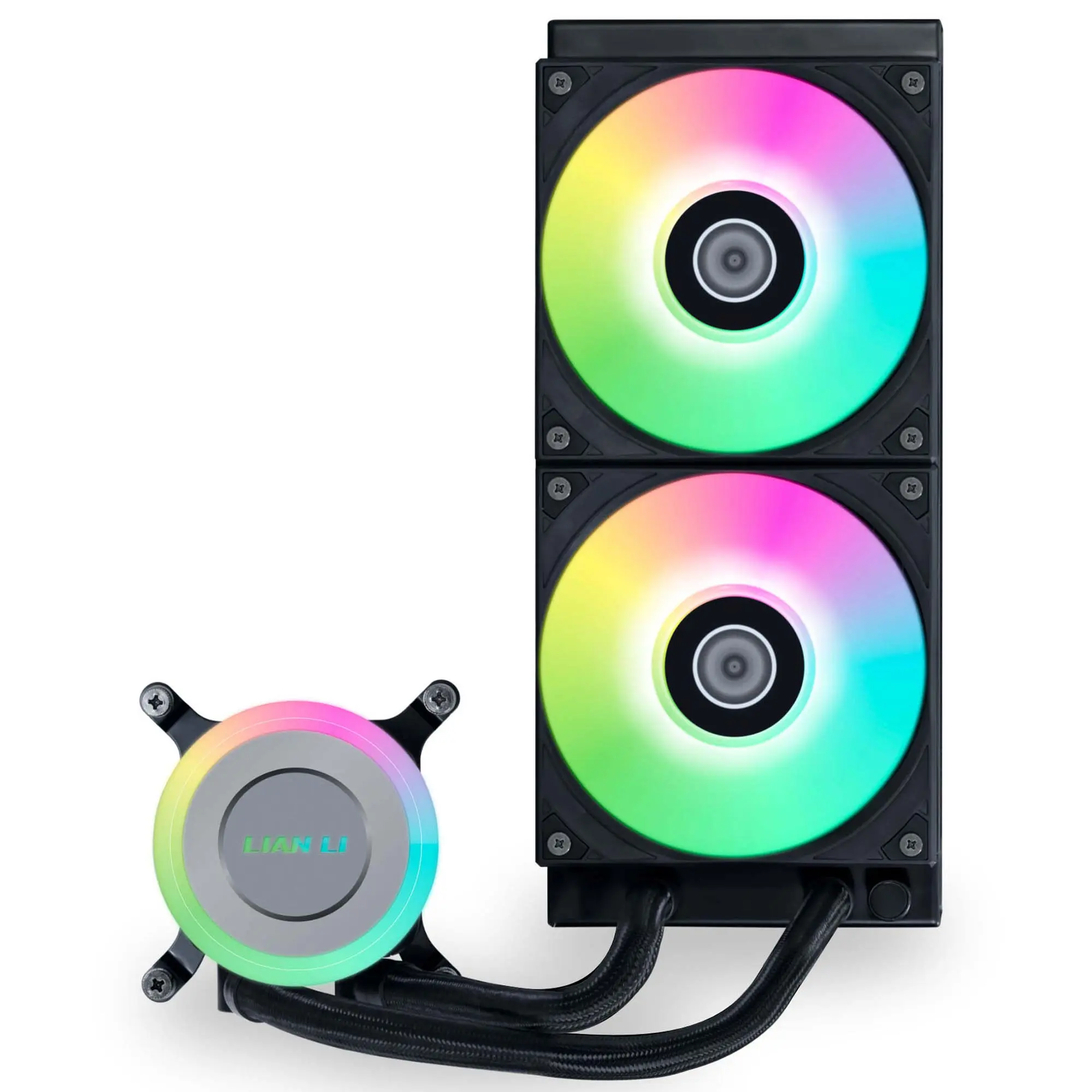 Lian Li GA II Lite RGB AIO Water Cooler - 240mm - Nero - immagine 2