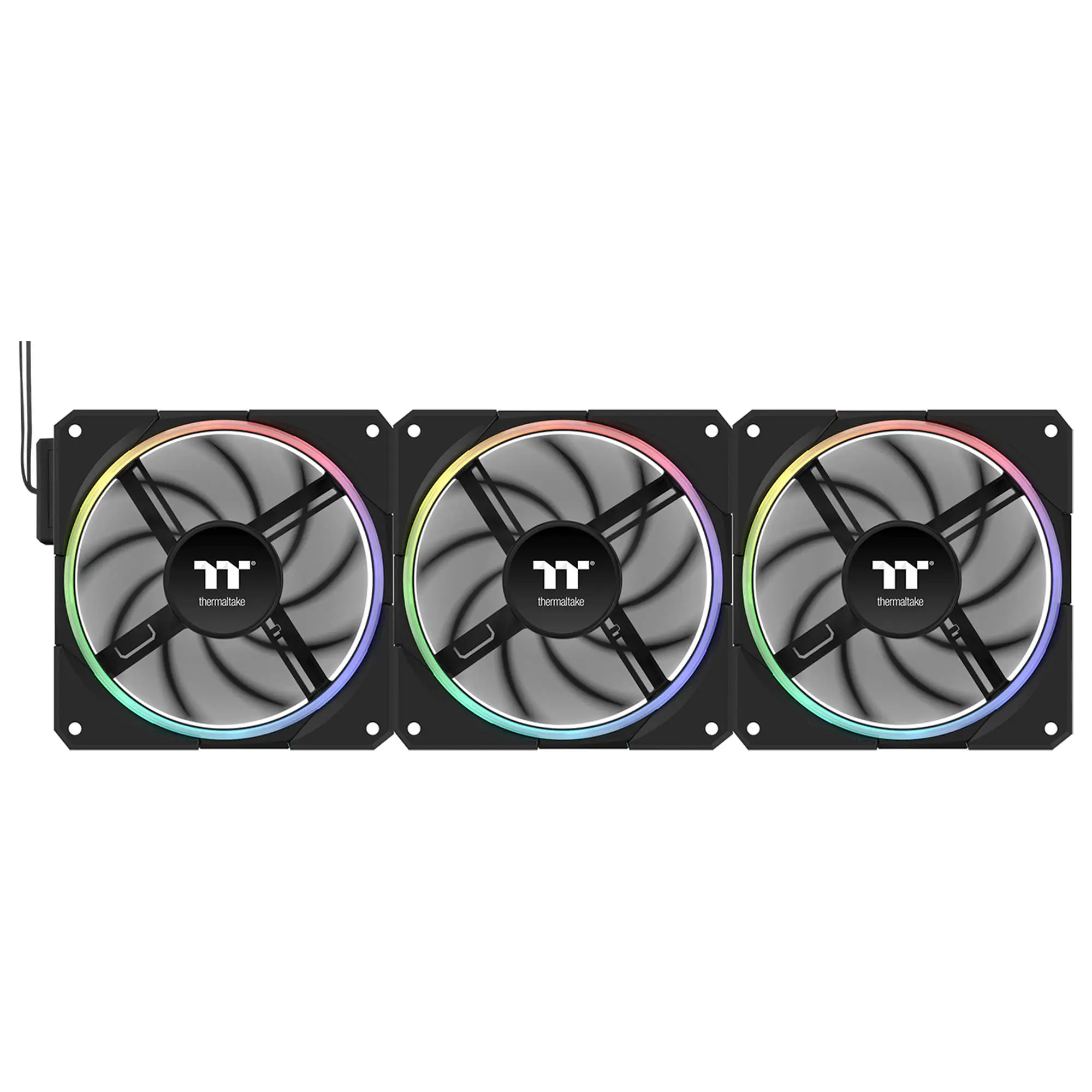 Thermaltake TS140 EX ARGB Sync PC Cooling Fan, 140mm, Nero - Kit 3 Pezzi