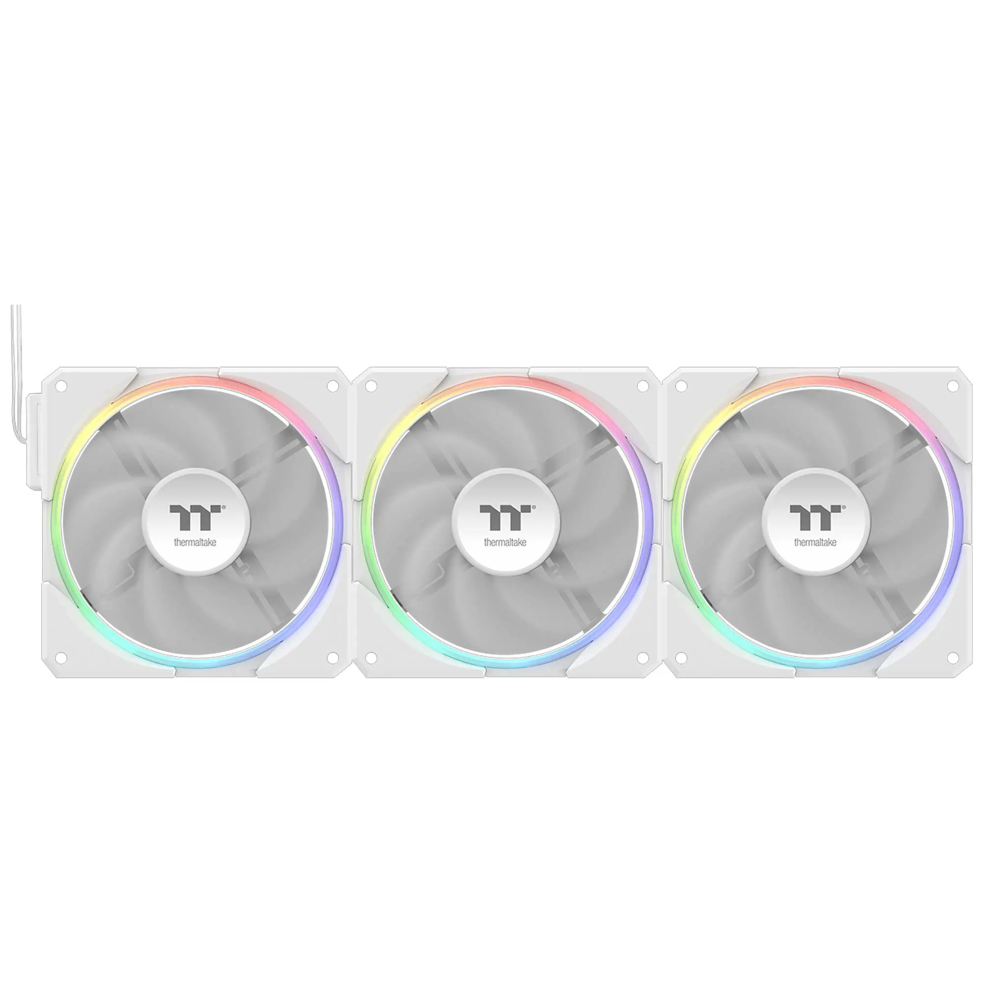 Thermaltake TS120 EX ARGB Sync PC Cooling Fan, 120mm, Bianco - Kit 3 Pezzi