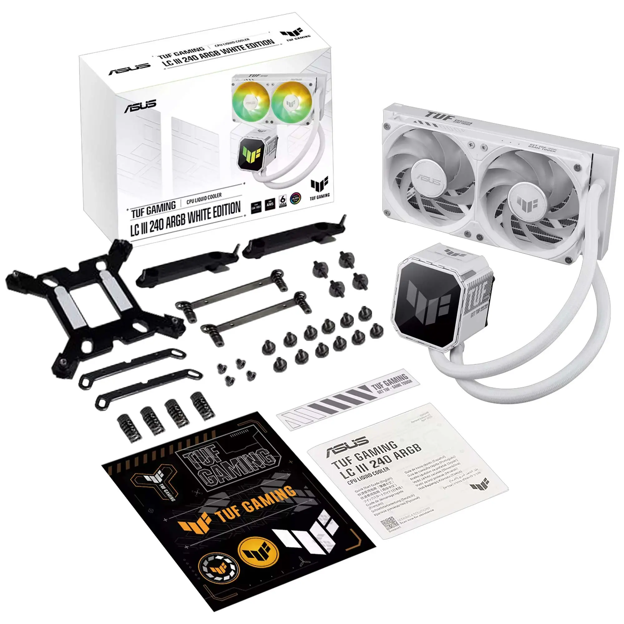 Asus TUF GAMING LC III 240 ARGB AIO CPU Liquid Cooler - 240mm - Bianco - immagine 6