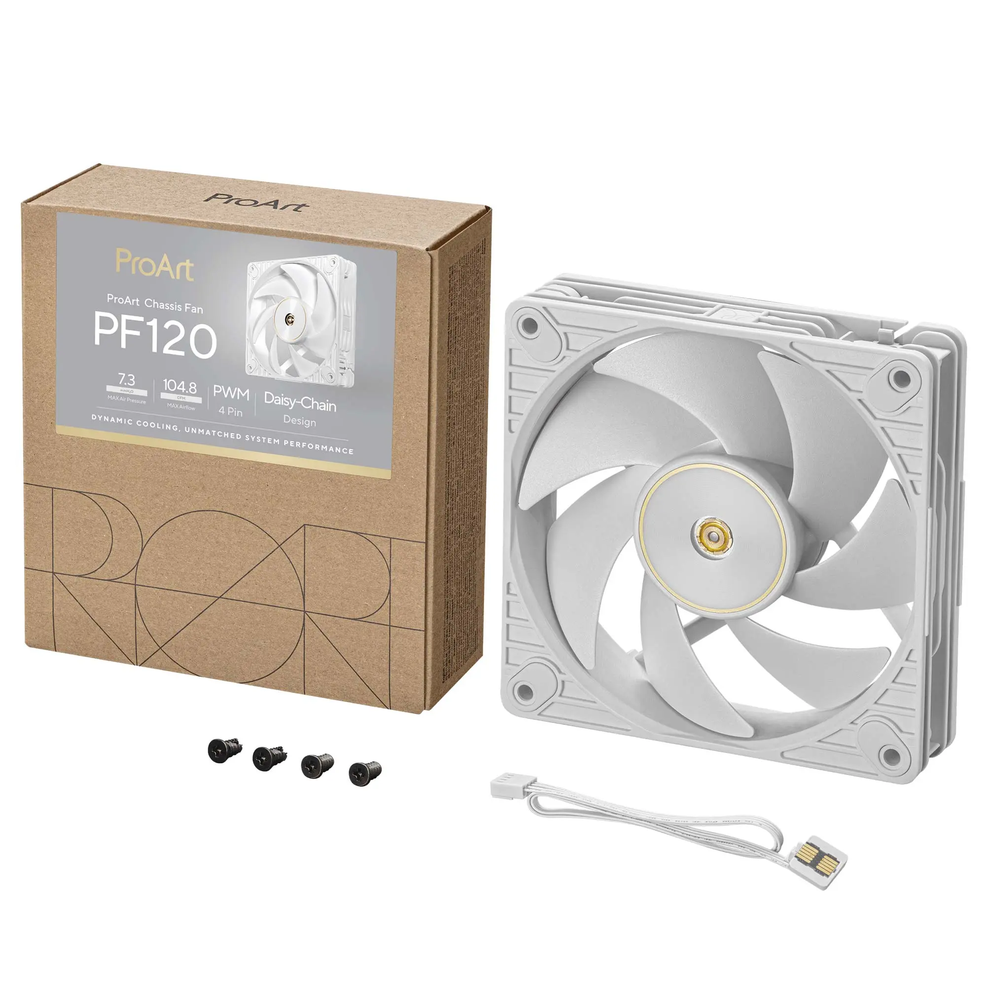 Asus ProArt PF 120, 120mm, 3000 rpm - Bianco - immagine 7