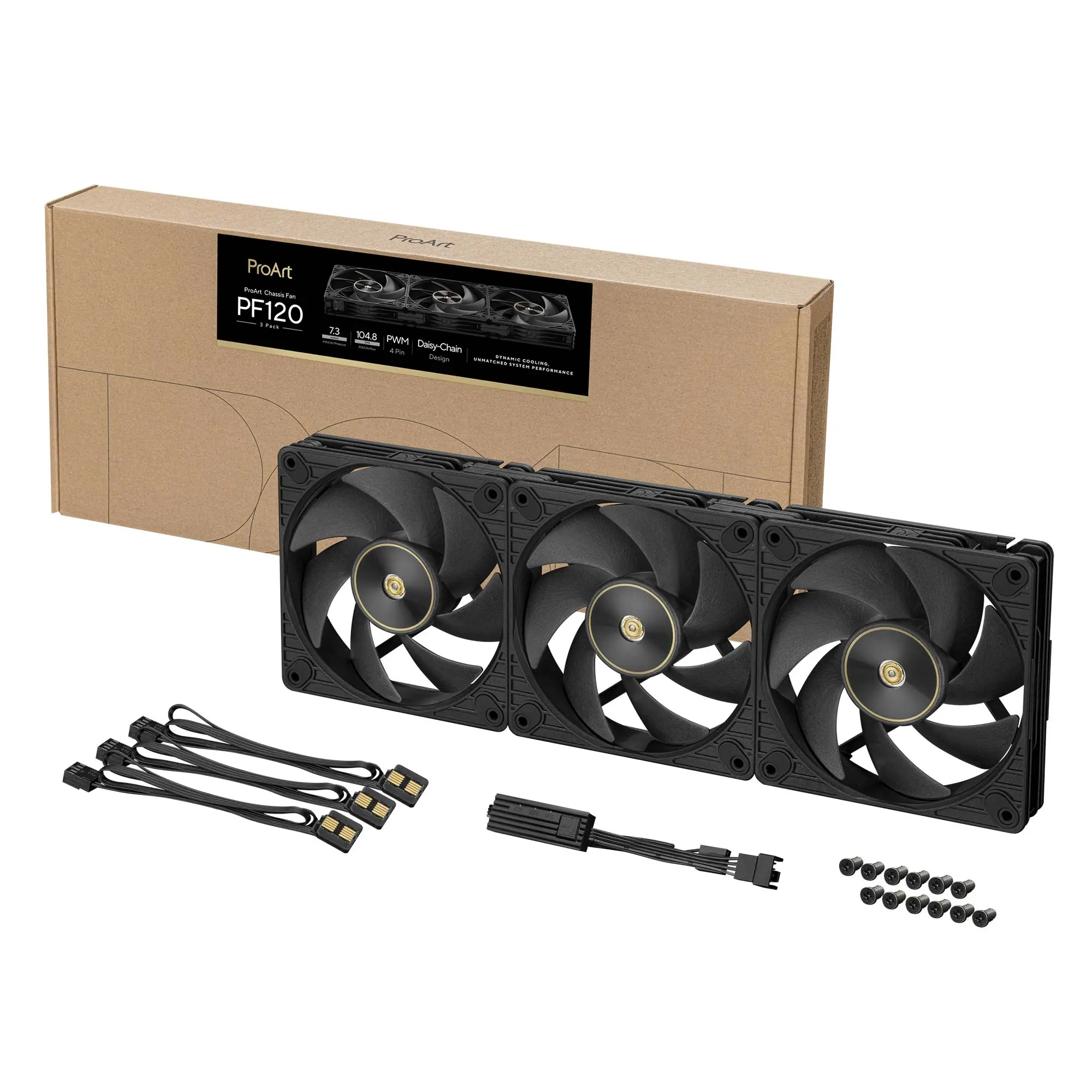 Asus ProArt PF 120, 120mm, 3000 rpm - Nero - 3pz - immagine 7