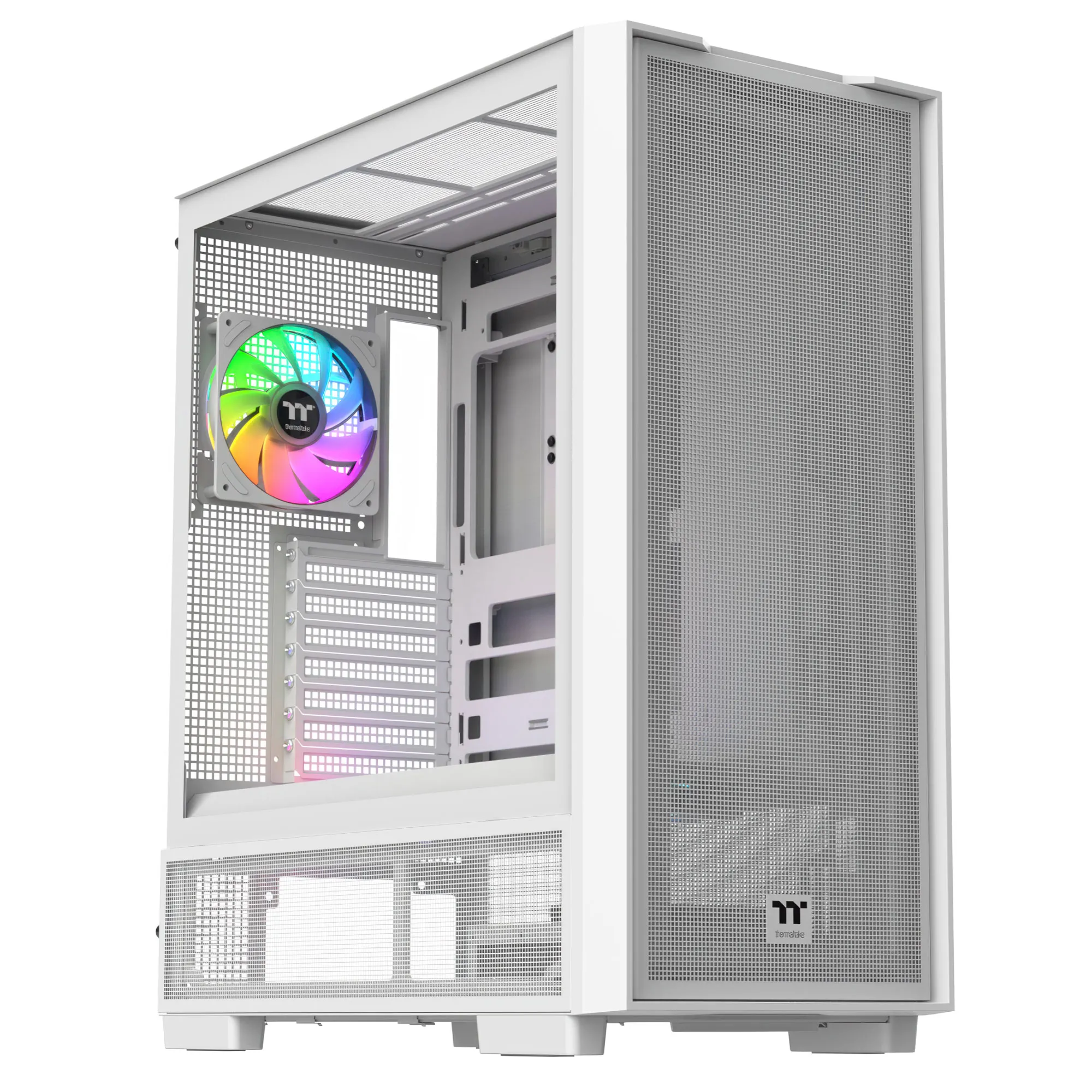 Thermaltake S380 TG ARGB - Case Mid Tower ATX vetro temperato, Snow White