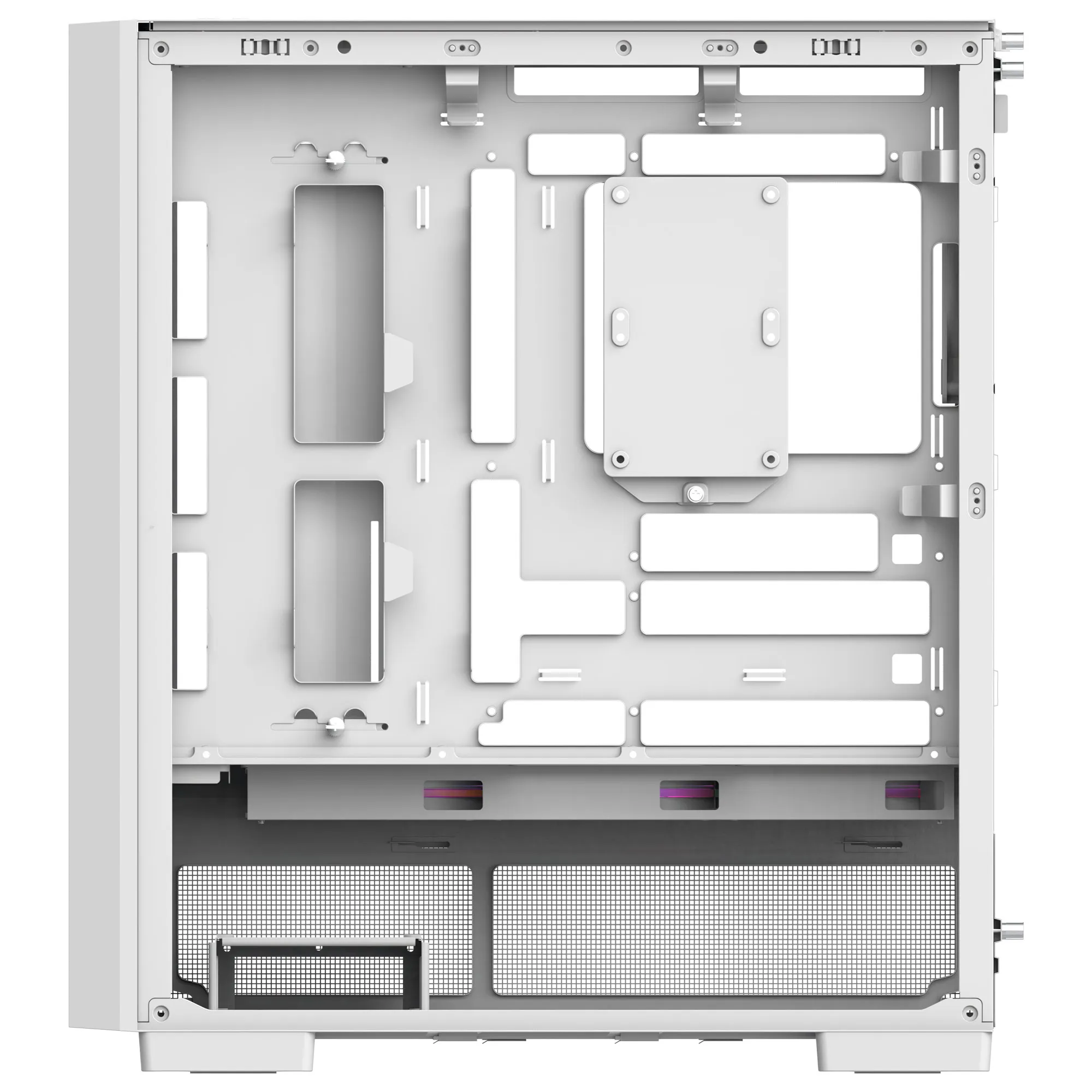 Thermaltake S380 TG ARGB - Case Mid Tower ATX vetro temperato, Snow White - immagine 4