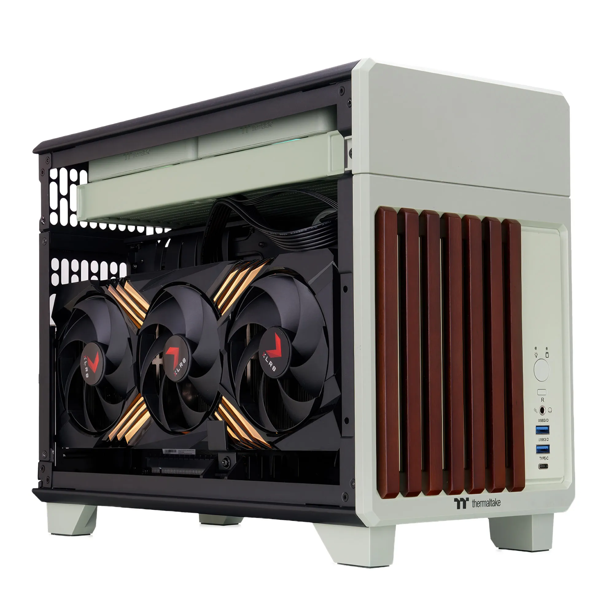 Thermaltake TR100 WS Matcha Green - Case Mini Tower Mini-ITX - immagine 6