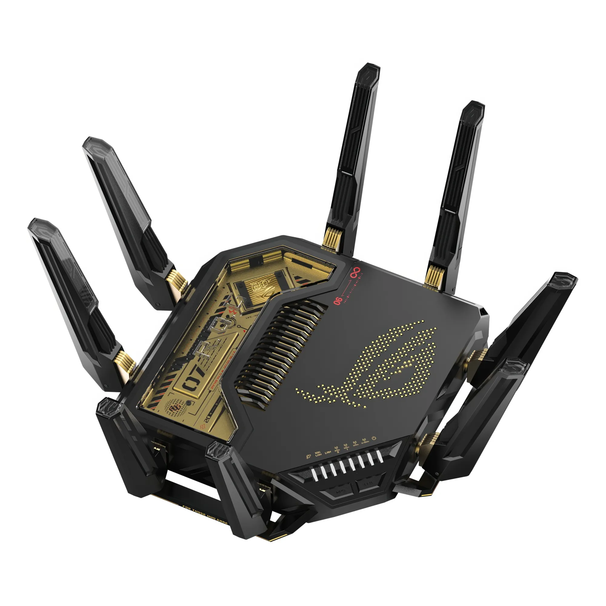 ASUS ROG Rapture GT-BE98 Pro Edition 20 - Router Gaming WiFi 7 Quad-Band, Dual 10G, 20° Anniversario - immagine 4