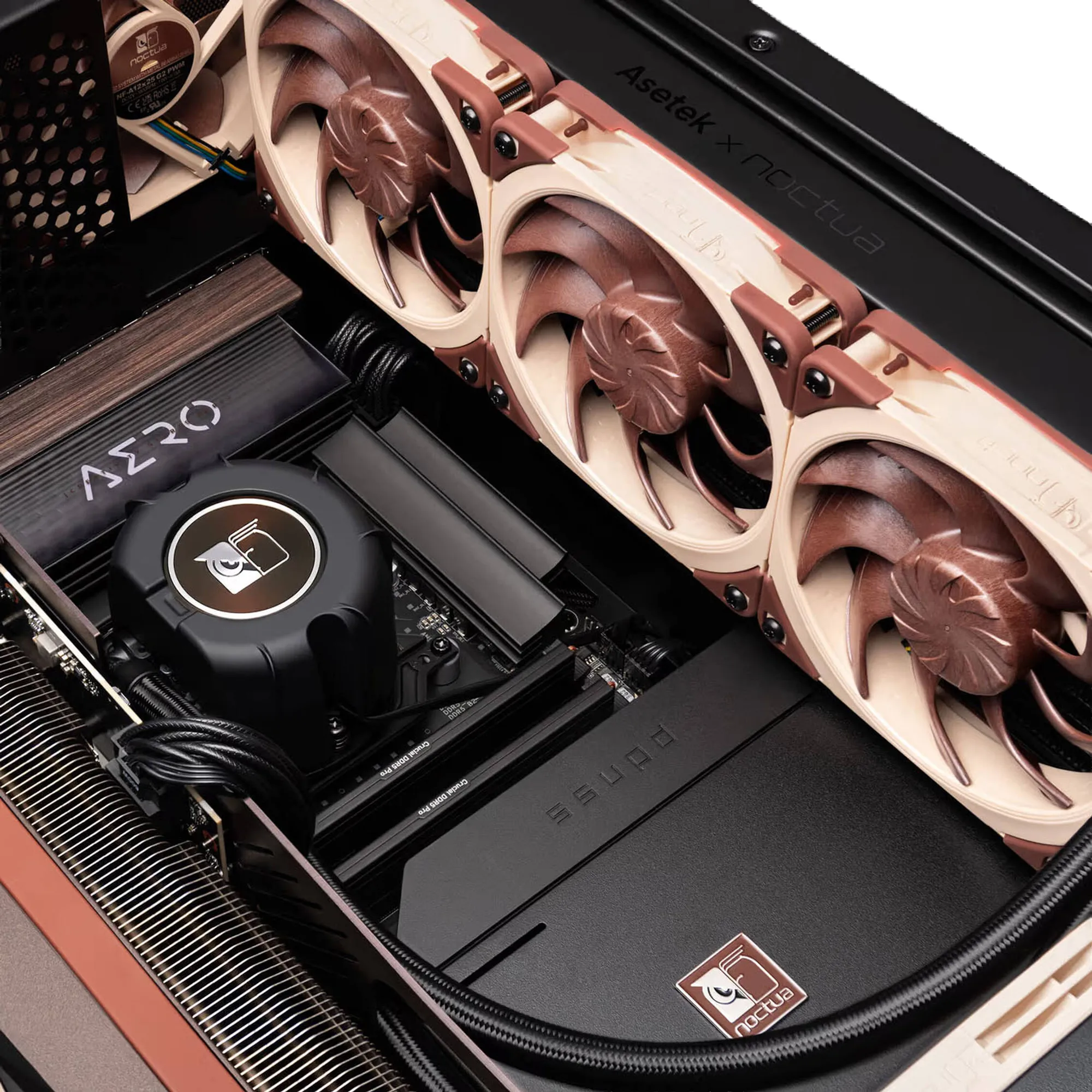 Noctua NL-LC1-36 - Raffreddamento a Liquido AIO 360mm con Tripla Ventola NF-A12x25 G2 - immagine 3