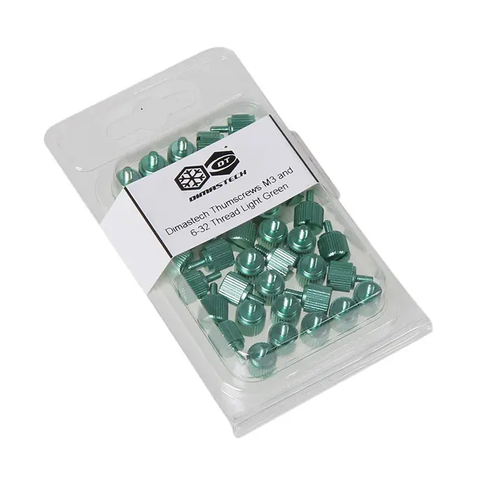 DimasTech Kit Viti Zigrinate 6-32 + M3, 40 Pezzi - Verde - immagine 2