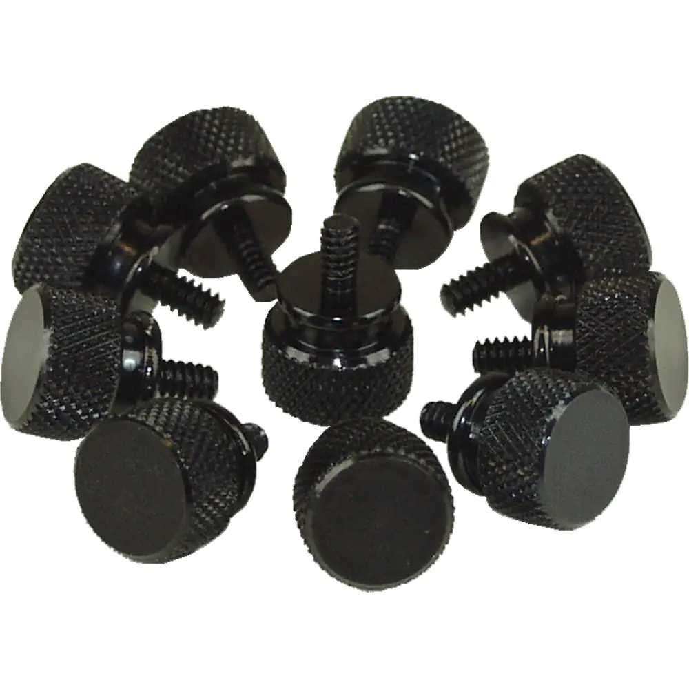 InLine Viti Zigrinate, 10pz - Nero