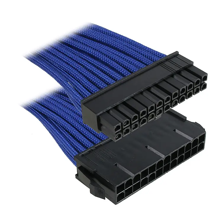 BitFenix Prolunga 24-Pin ATX 30cm - sleeved blu/black