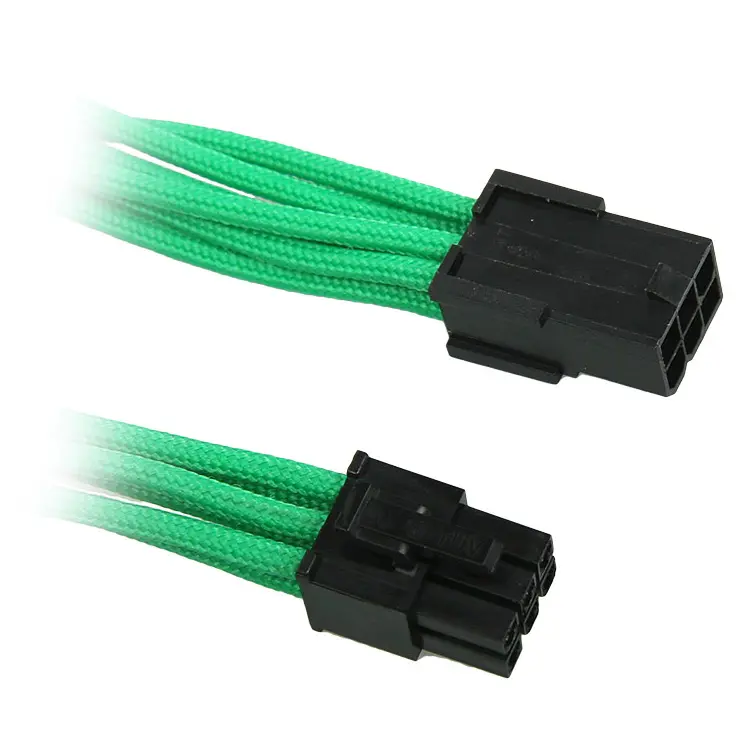 BitFenix Prolunga 6-Pin 45cm - Sleeved Verde/Nero