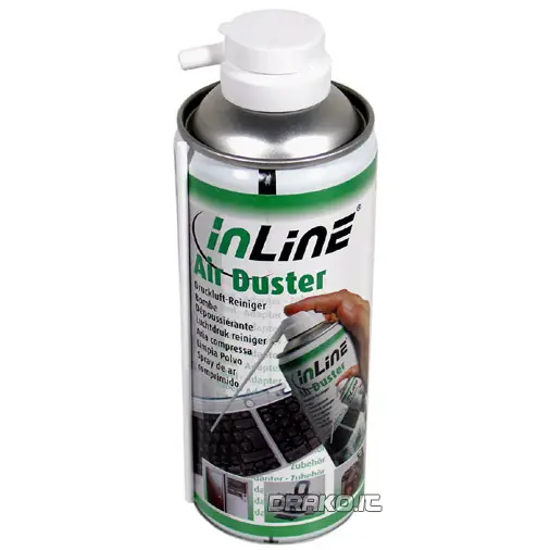 InLine Aria Compressa - Bomboletta 400ml per Pulizia Componenti