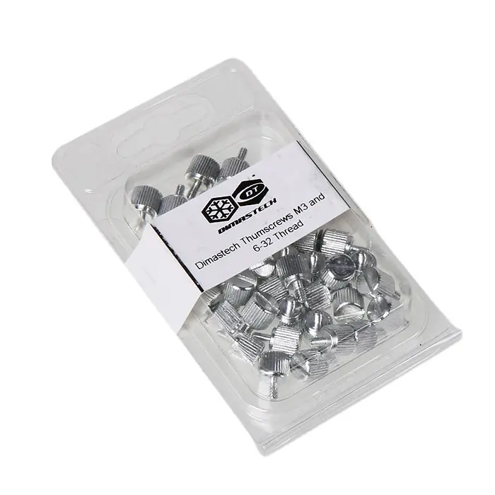 DimasTech Kit Viti Zigrinate 6-32 + M3, 40 Pezzi - Argento - immagine 2