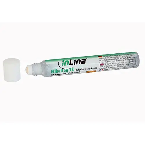 InLine Detergente rimozione etichette Stick 15 ml - Solvente per adesivi ed etichette in formato portatile