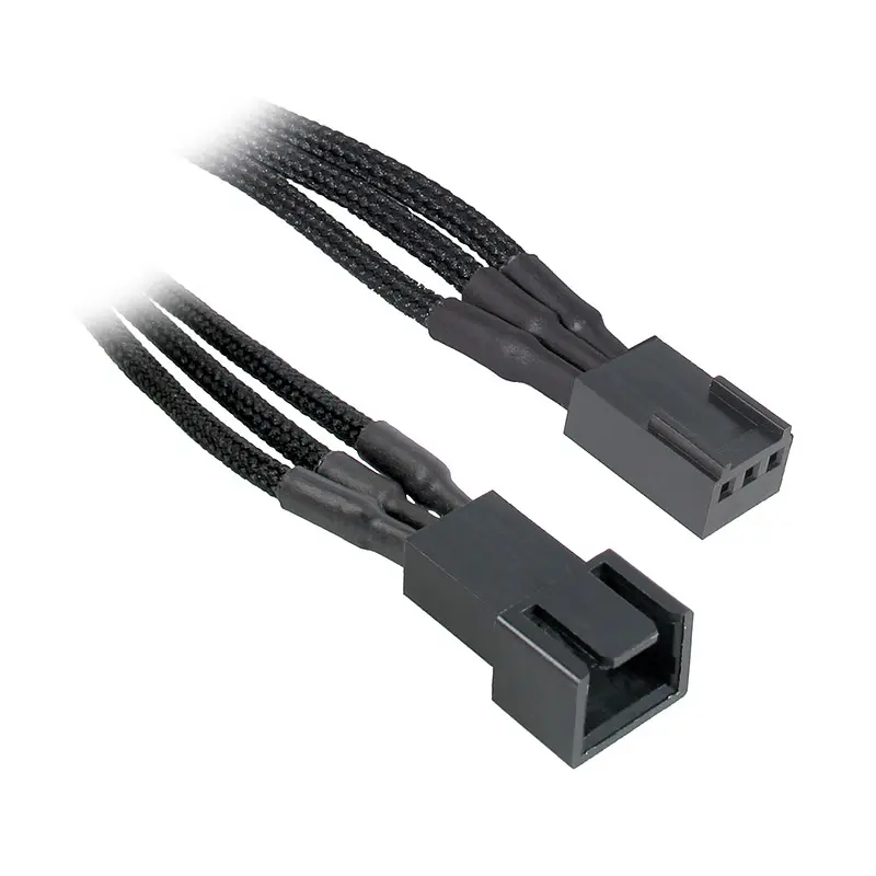 BitFenix Prolunga 3-Pin 30cm - sleeved Nero