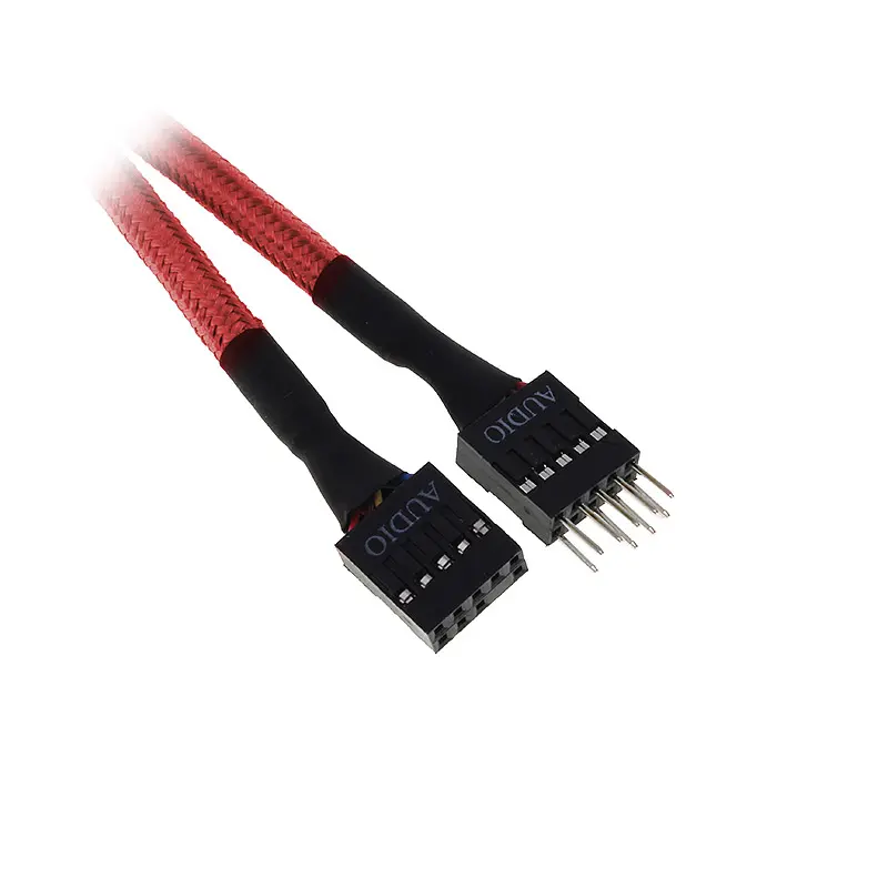 BitFenix prolunga cavo Audio interno 30cm - sleeved Rosso/Nero