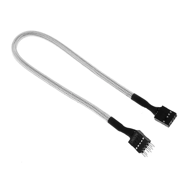 BitFenix prolunga cavo Audio interno 30cm - Sleeved Bianco/Nero - immagine 2