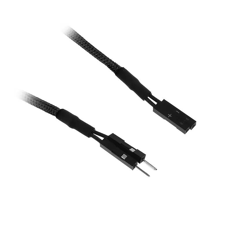 BitFenix prolunga cavo Pannello I/O 2-Pin 30cm - sleeved black/black