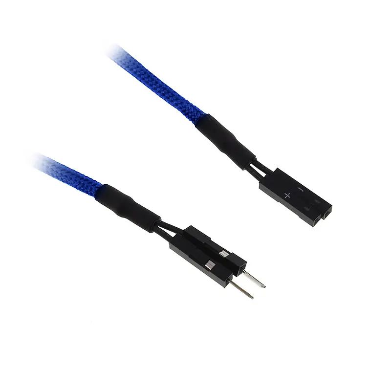 BitFenix prolunga cavo Pannello I/O 2-Pin 30cm - Sleeved Blu/Nero