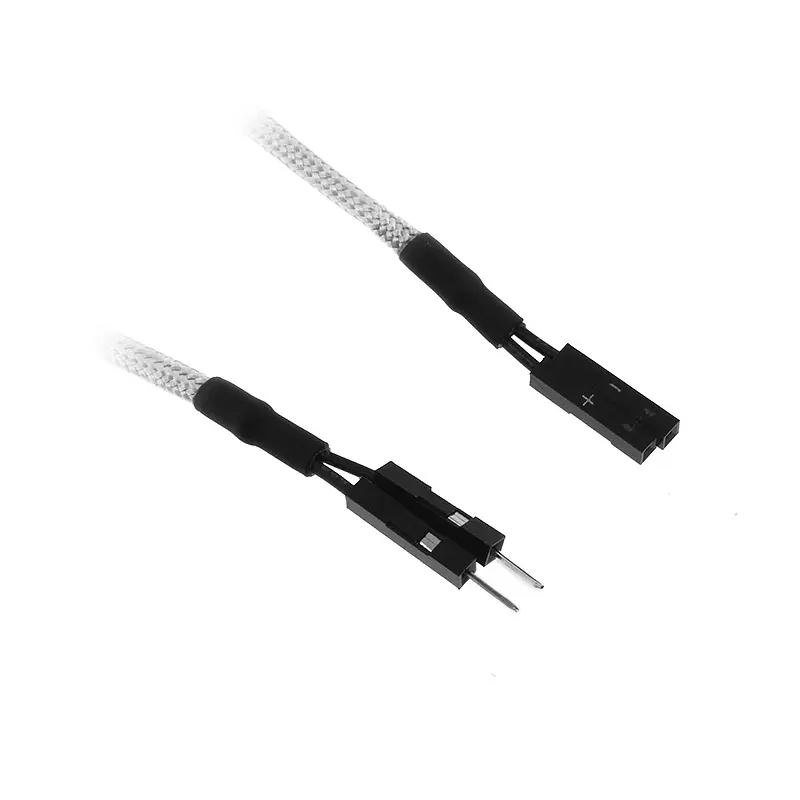 BitFenix prolunga cavo Pannello I/O 2-Pin 30cm - sleeved bianco/black
