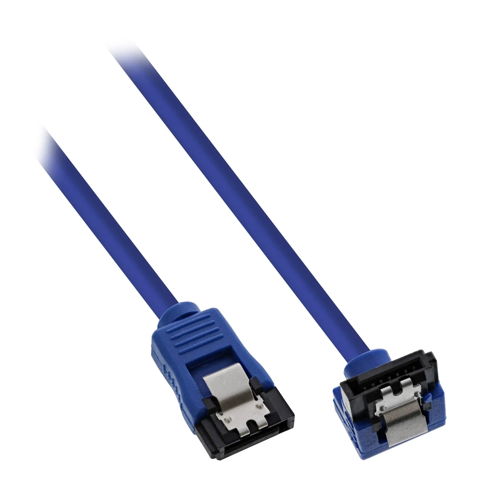 InLine Cavo SATA III angolo 90 Gradi 50cm - Blu