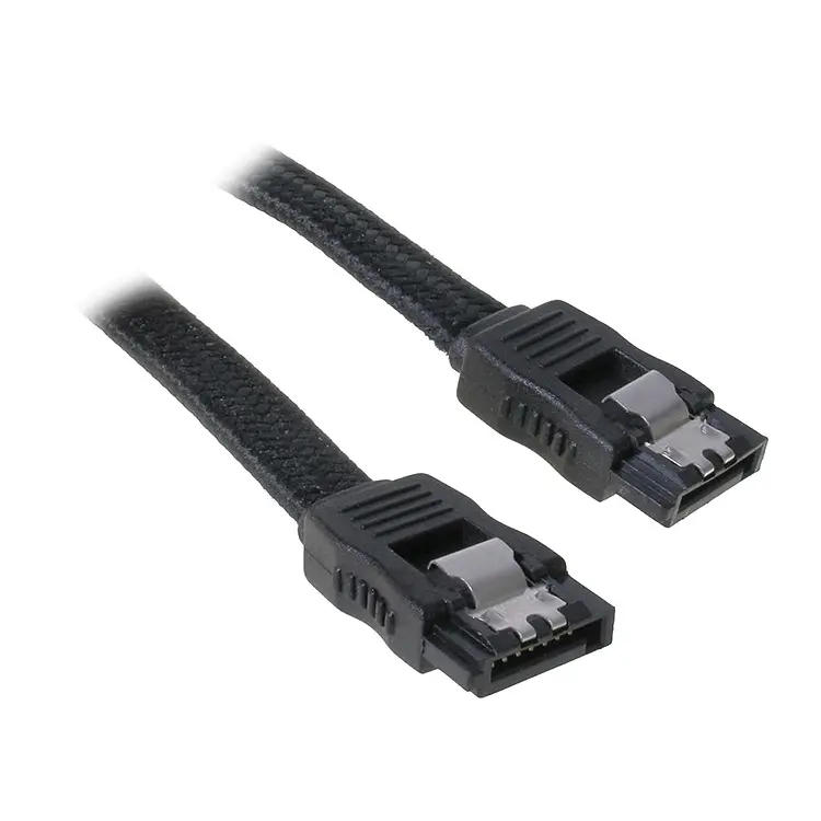BitFenix Cavo SATA 3 30cm - sleeved Nero/Nero