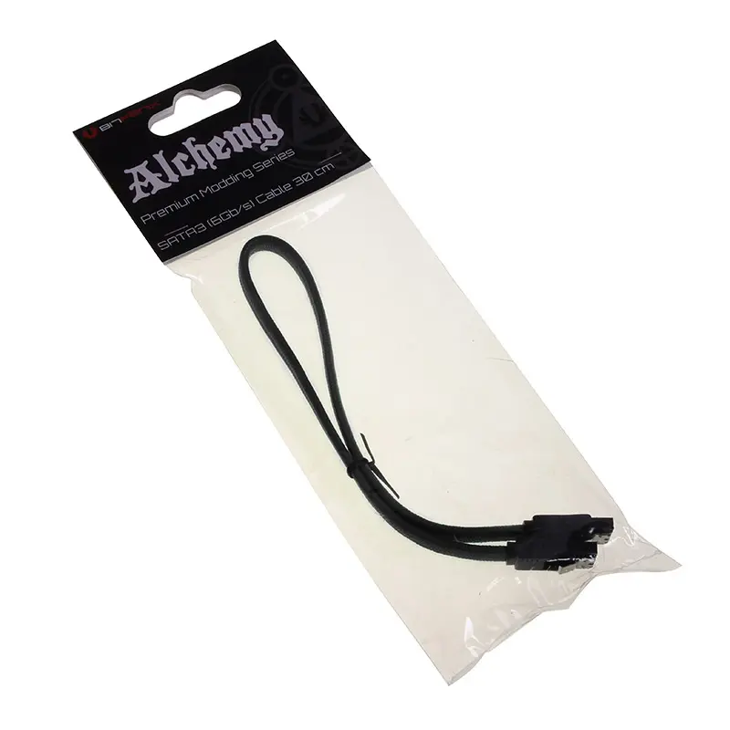 BitFenix Cavo SATA 3 30cm - sleeved Nero/Nero - immagine 3