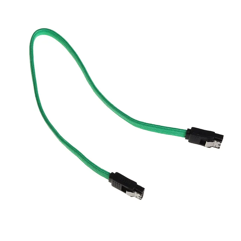 BitFenix Cavo SATA 3 30cm - sleeved Verde/Nero - immagine 2