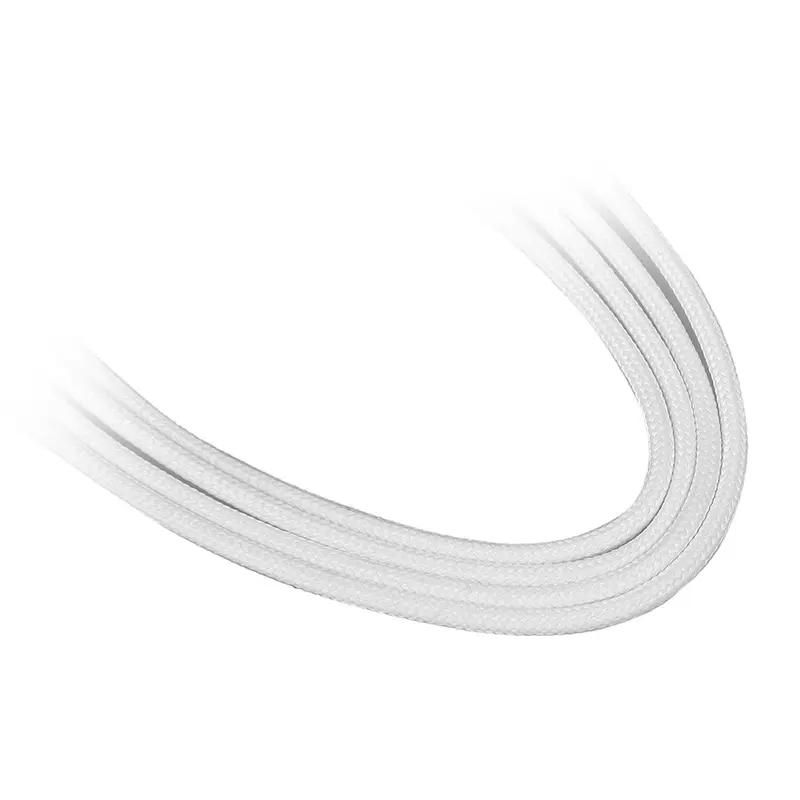 BitFenix Prolunga 4-Pin ATX12V 45cm - sleeved white/white - immagine 3