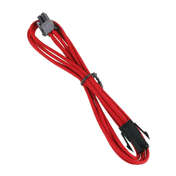 BitFenix Prolunga 4-Pin ATX12V 45cm - Sleeved Rosso/Nero - immagine 2