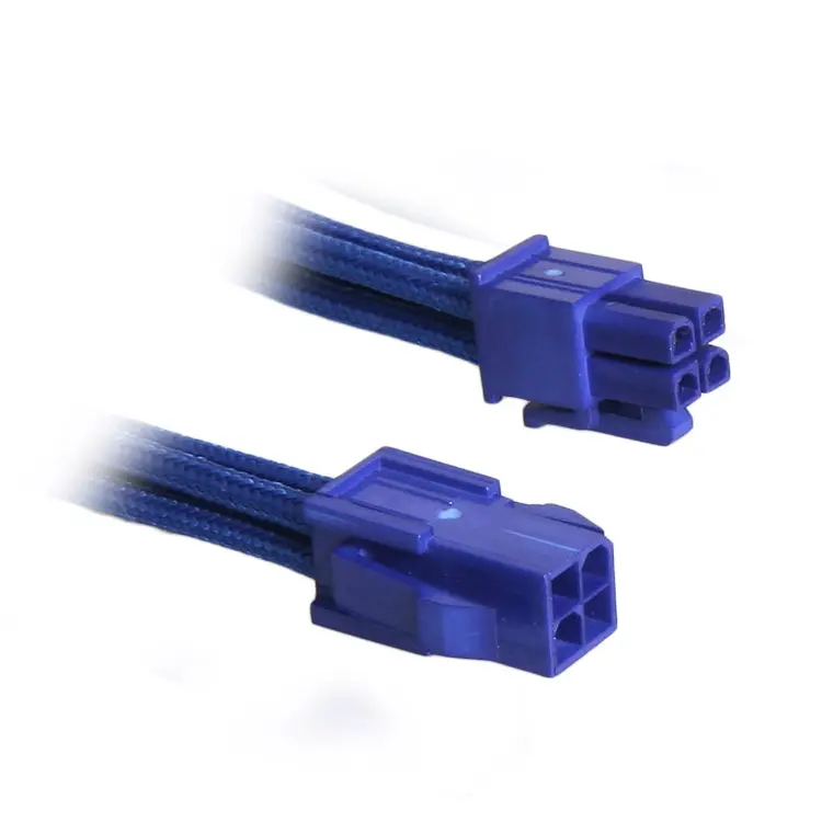 BitFenix Prolunga 4-Pin ATX12V 45cm - sleeved Blu/Blu