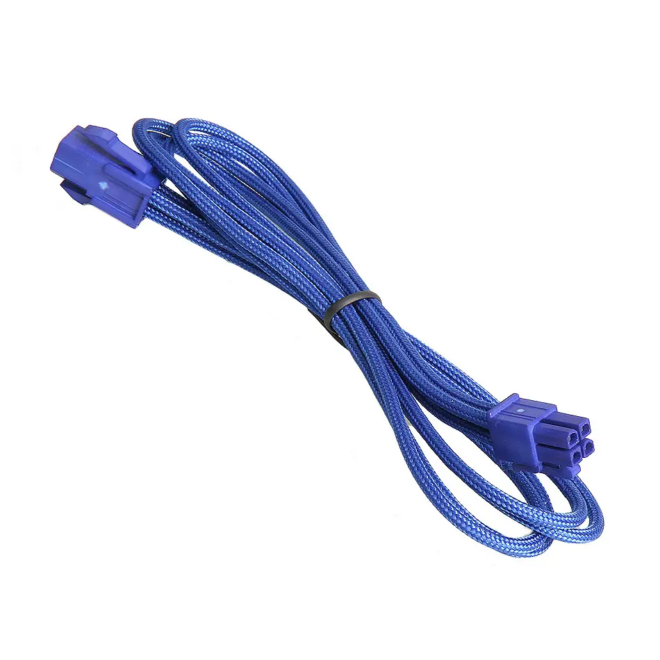BitFenix Prolunga 4-Pin ATX12V 45cm - sleeved Blu/Blu - immagine 2