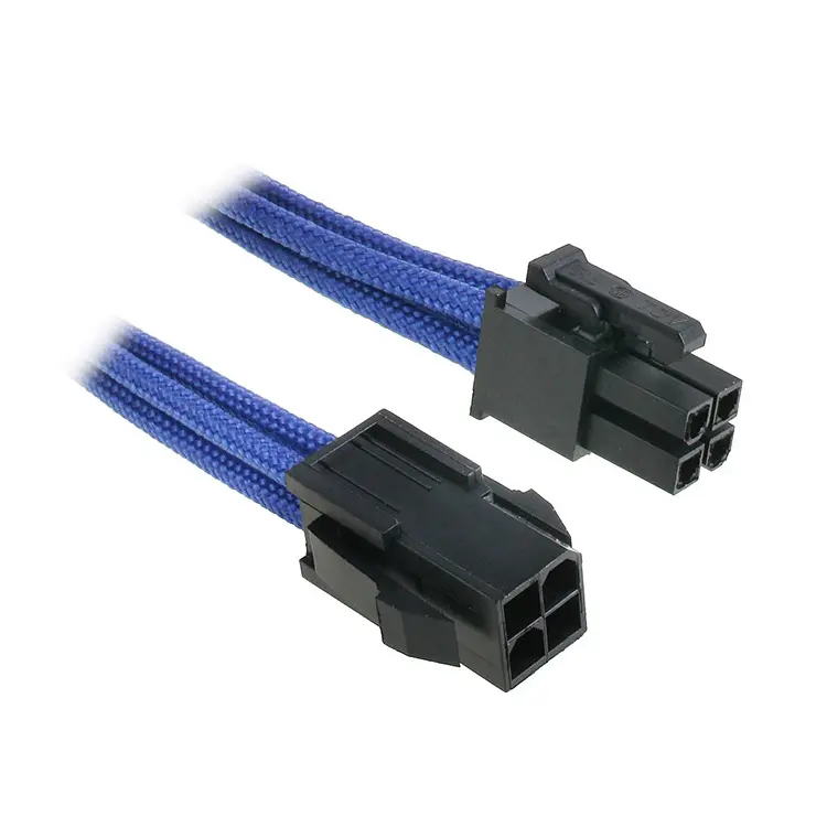 BitFenix Prolunga 4-Pin ATX12V 45cm - sleeved Blu/Nero