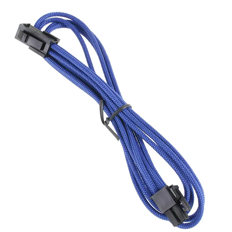 BitFenix Prolunga 4-Pin ATX12V 45cm - sleeved Blu/Nero - immagine 2