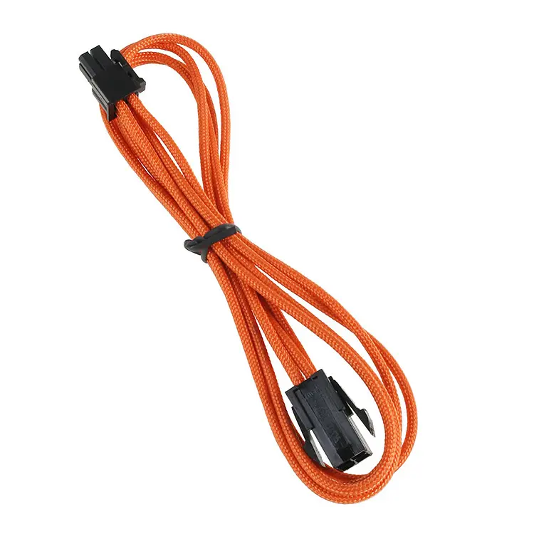 BitFenix Prolunga 4-Pin ATX12V 45cm - sleeved orange/black - immagine 2