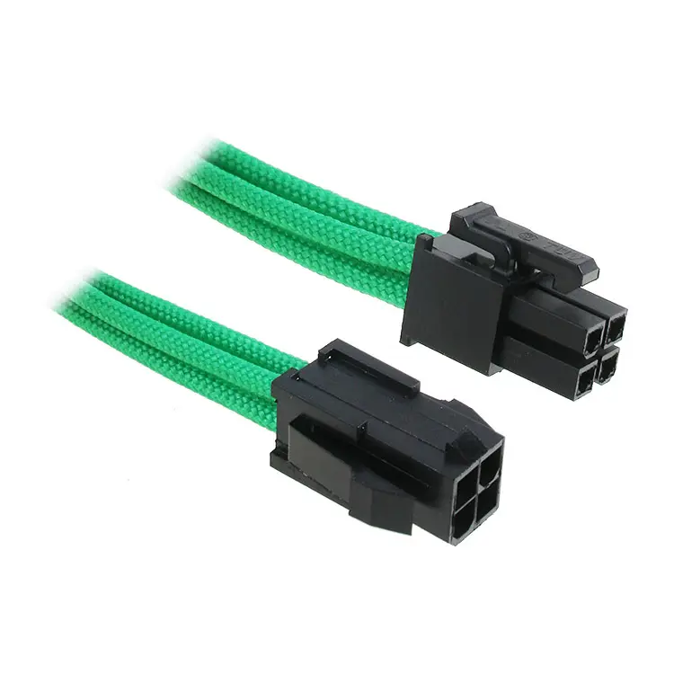 BitFenix Prolunga 4-Pin ATX12V 45cm - sleeved Verde/Nero