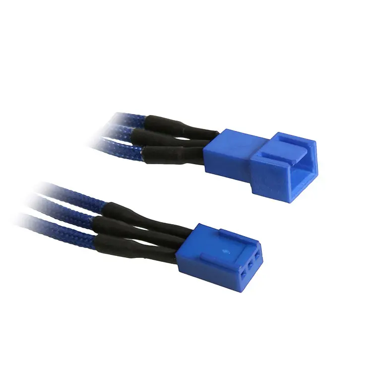 BitFenix Prolunga 3-Pin 90cm - sleeved blue/blue