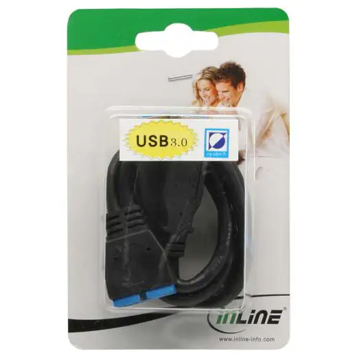 InLine Adattatore da USB 3.0 Esterno a USB 3.0 Interno - 40 cm - immagine 2