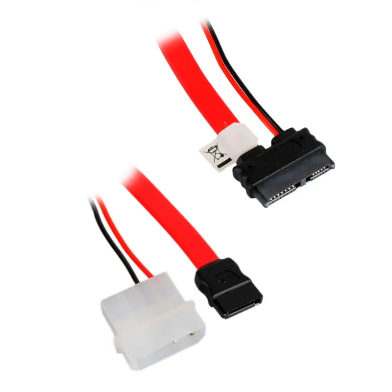 InLine Cavo Slimline SATA 13pin (7+6) femmina + 2pin maschio 5,25 pollici a SATA