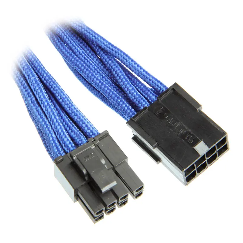 BitFenix Prolunga 6+2-Pin 45cm - sleeved blue/black