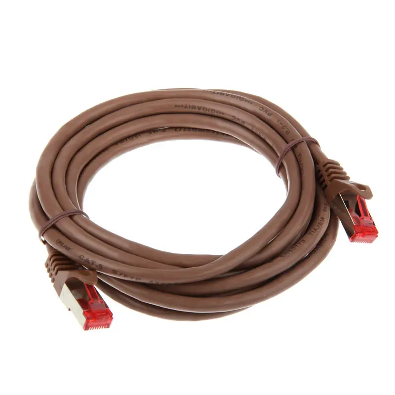 InLine Cavo Patch 3m Cat.6 1000 Mbit RJ45 - Marrone - immagine 2
