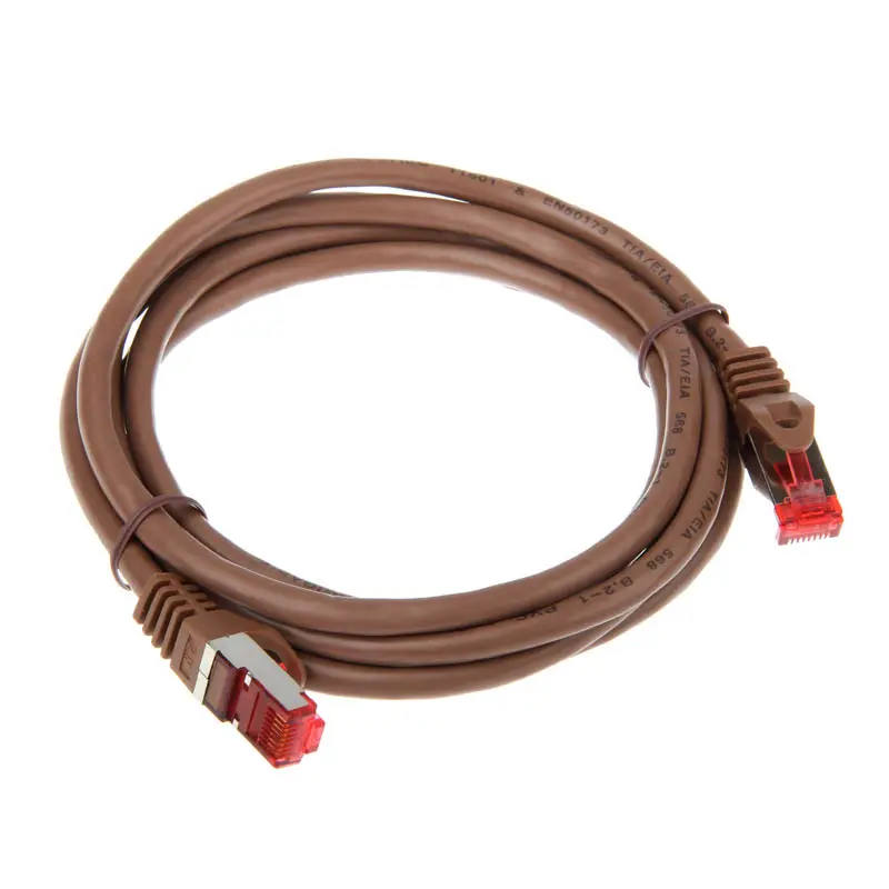 InLine Cavo Patch 2m Cat.6 1000 Mbit RJ45 - Marrone - immagine 2