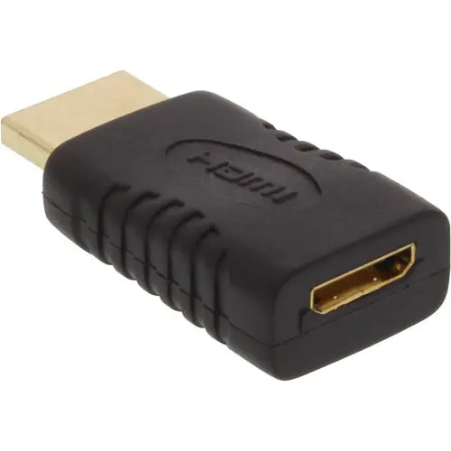 InLine Adattatore Mini HDMI / HDMI - dorato, 4K2K Compatibile - immagine 2
