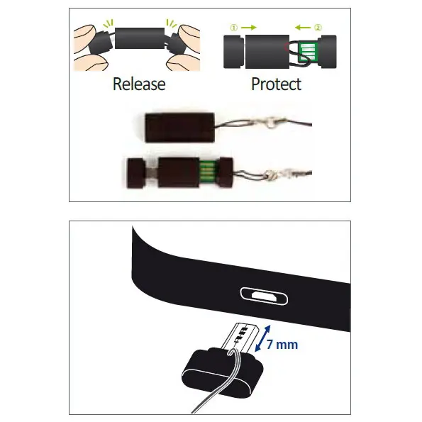 Scythe Cable Strap USB 2.0 Typ-A a Micro Typ-B - 55mm - immagine 6
