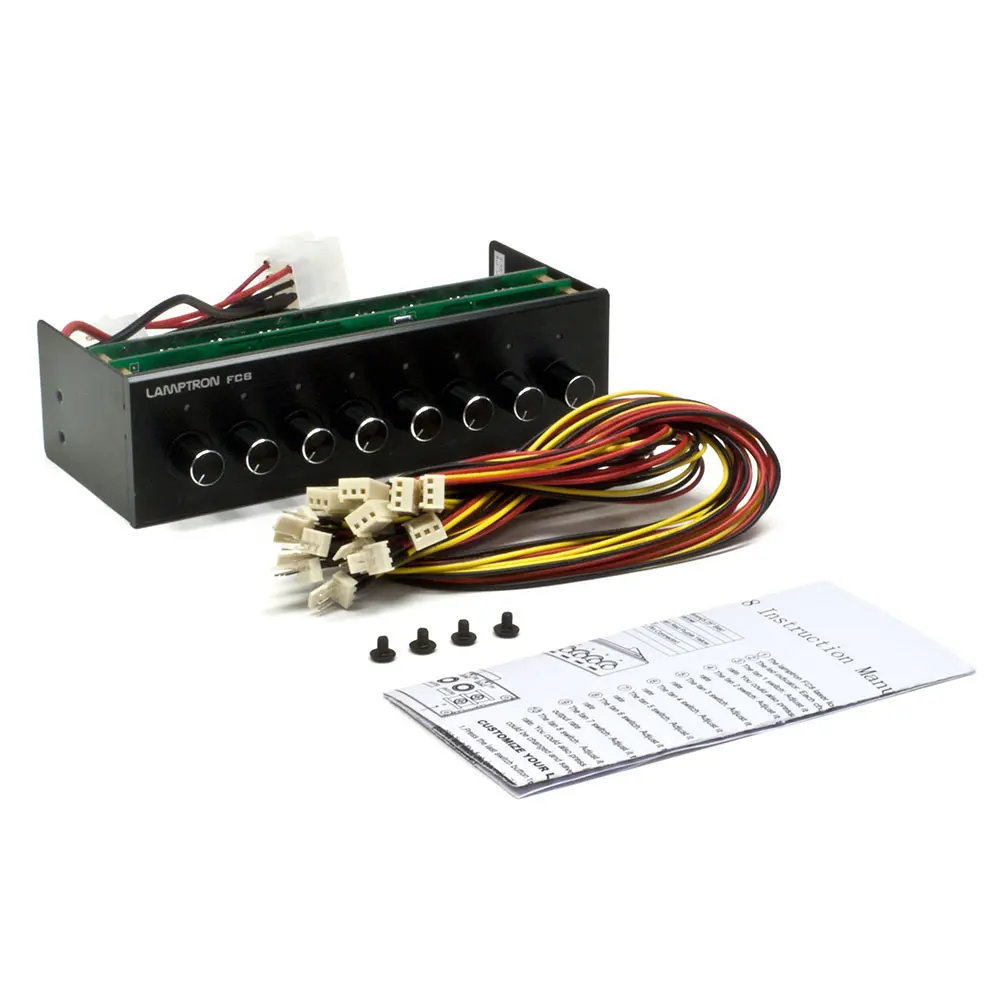 Lamptron FC8 Fan Controller 8 Canali 5.25 pollici - Nero - immagine 3